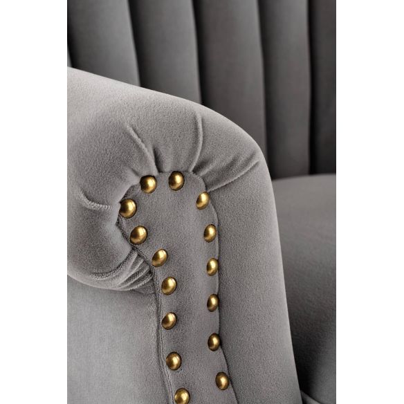 Kreslo ušiak TITAN, sivá