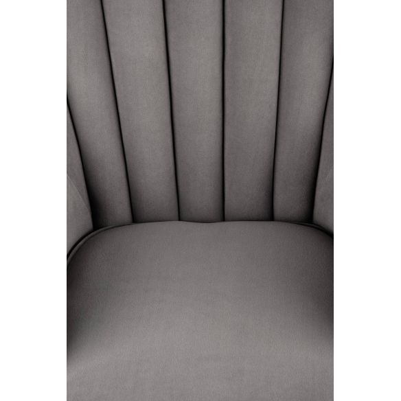 Kreslo ušiak TITAN, sivá