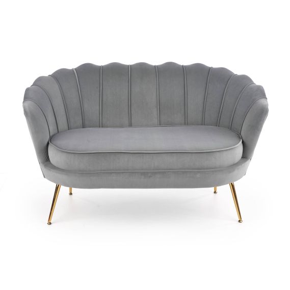 Lacná pohovka AMORINITO XL, zlatá/sivá velvet