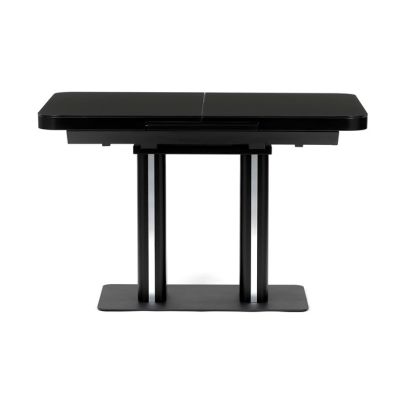 Jedálenský stôl rozkladací 120x80cm, mdf, čierna, HT-D1926 BK 2