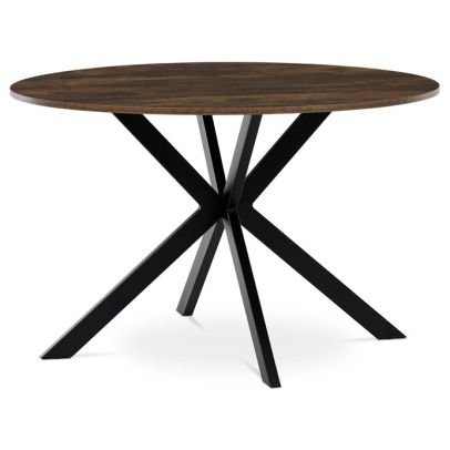 Okrúhly jedálenský stôl 120x120cm, mdf, old wood, HT-F4120 OLW