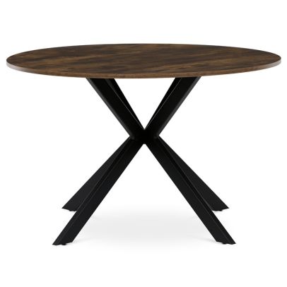 Okrúhly jedálenský stôl 120x120cm, mdf, old wood, HT-F4120 OLW 2