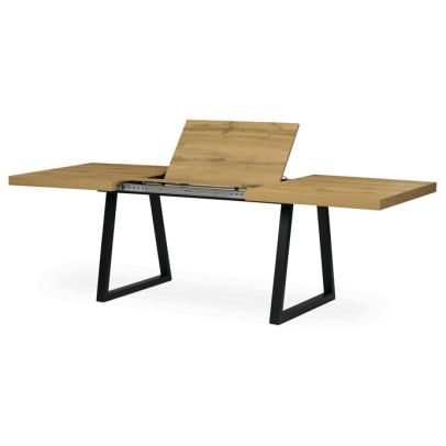 Jedálenský stôl rozkladací 160-240x90 cm, lamino, dub, HT-R5624 OAK