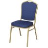 Banketová stolička EXPERT ES, ES-160 zlatá/modrá