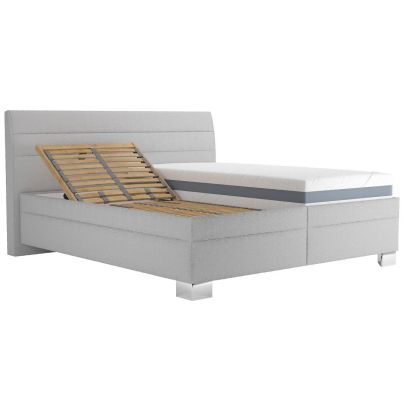 Manželská posteľ 180x200 Blanar VERNON, nohy chróm N11/perfekt harmony 82 2