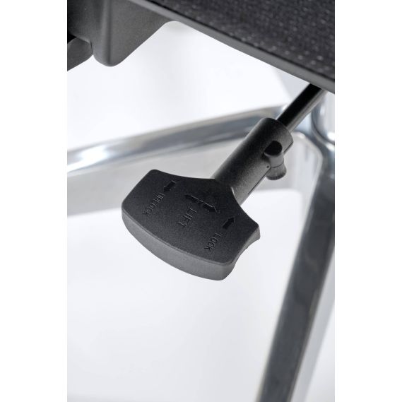 Ergonomická stolička MARCUS, chróm/čierna