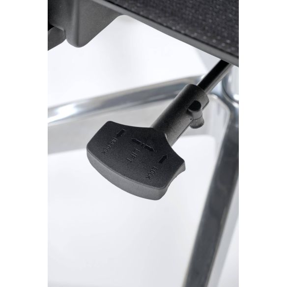 Ergonomická stolička MARCUS, chróm/čierna