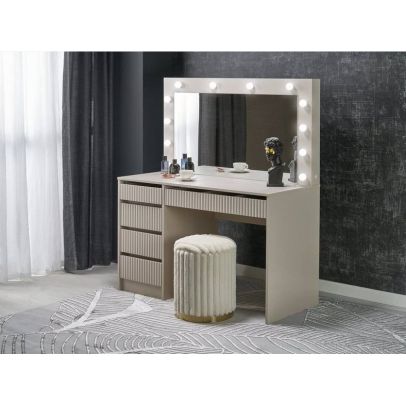 Toaletný stolík HOLLYWOOD 2 XL, kašmír