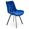 Jedálenská stolička K-519, čierna/granátová bluvel 86