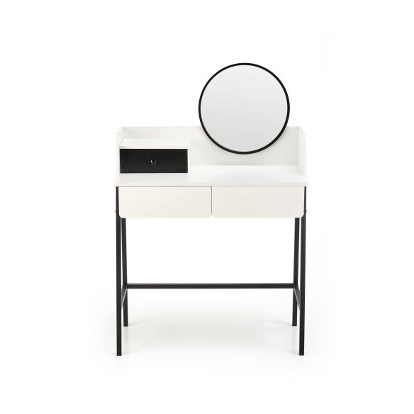 Toaletný stolík AGNES, čierna/biela