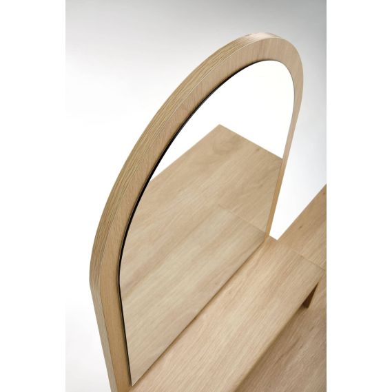 Toaletný stolík CARMEN, čierna/prírodná