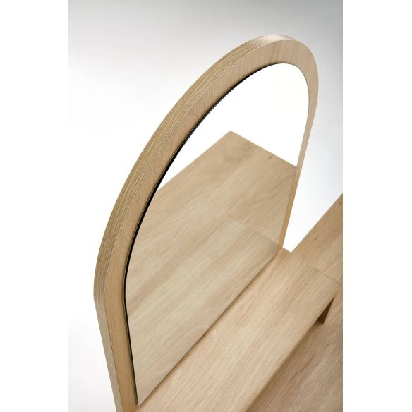 Toaletný stolík CARMEN, čierna/prírodná