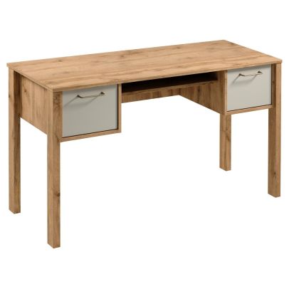 Písací stôl INDYGO B2S, dub wotan/beige