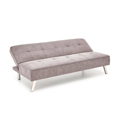 Lacná rozkladacia pohovka CARLITO, chróm/béžová 2