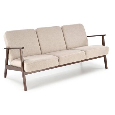 Pohovka MILANO 3S, tmavý orech/béžová castel 15 2