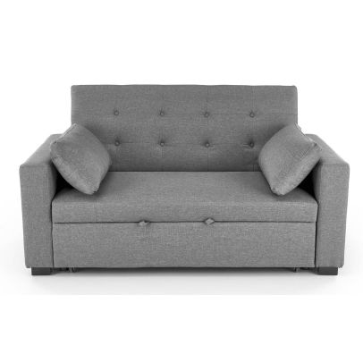 Rozkladacia pohovka pre dvoch PAULINIO, sivá