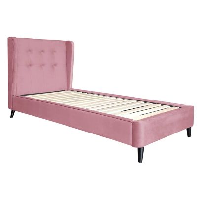 Posteľ 90x200 ESTELLA , ružová 2