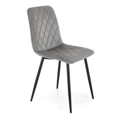 Jedálenská stolička K-525, čierna/sivá