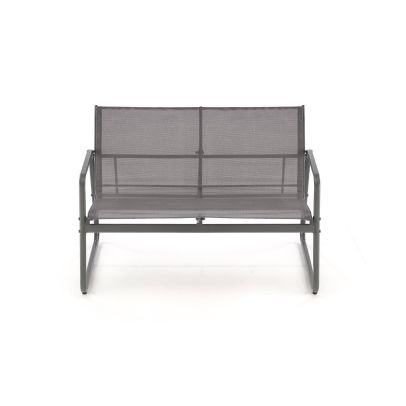 Záhradné sedenie CONOR 2+1+1, tmavo sivá/svetlo sivá 2