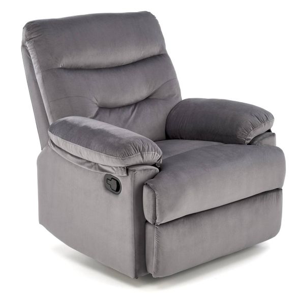 Relaxačné kreslo DRAGER, sivé