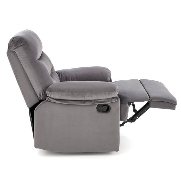 Relaxačné kreslo DRAGER, sivé