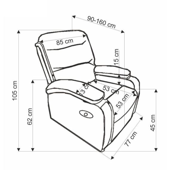 Relaxačné kreslo DRAGER, zelené