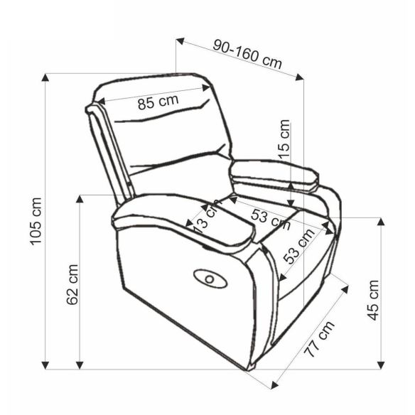 Relaxačné kreslo DRAGER, zelené