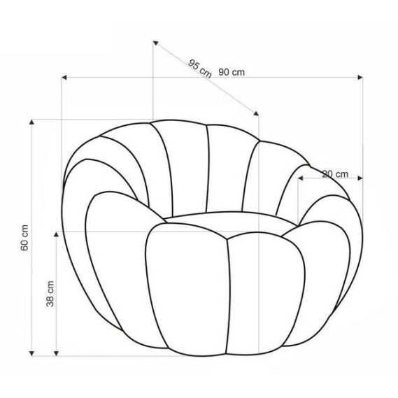 Kreslo do obývačky GASPAR, béžová