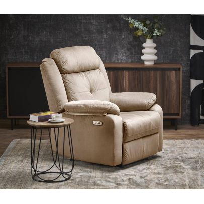 Relaxačné kreslo LORIS, béžová 2