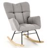 Hojdacie kreslo VASCO, sivé