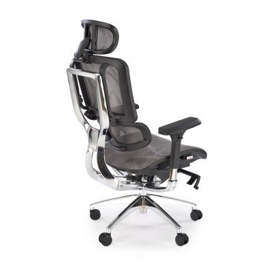 Ergonomická stolička ETHAN, chróm/sivá 2