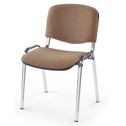 Konferenčná stolička ISO C4, béžová/chróm