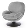 Kreslo do obývačky SHELL, sivá lapit 06