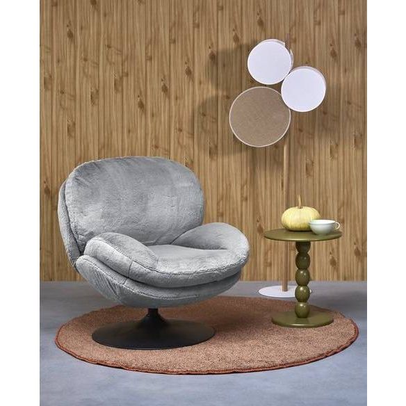 Kreslo do obývačky SHELL, sivá lapit 06