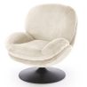 Kreslo do obývačky SHELL, krémová lapit 23