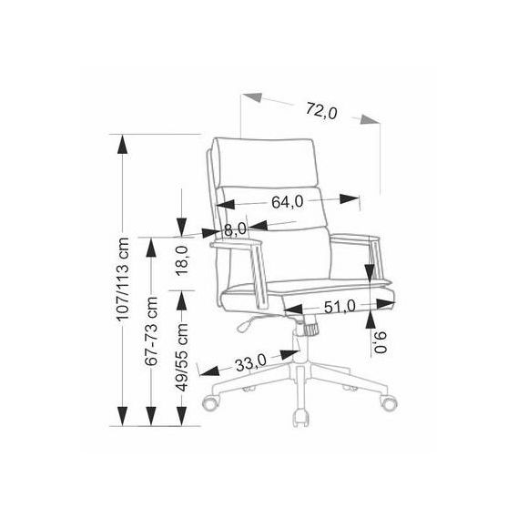 Kancelárska stolička ADRIANO 2, čierna/čierna