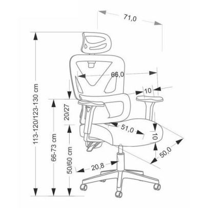 Kancelárska stolička ASTRAL, čierna 2