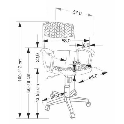 Kancelárska stolička BJORN, čierna 2