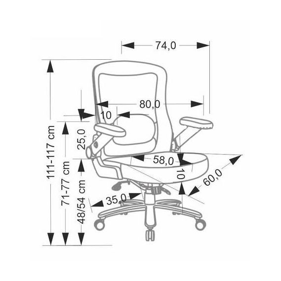 Kancelárska stolička CYBORG, čierna