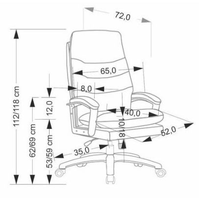 Kancelárska stolička HARBOR, béžová 2