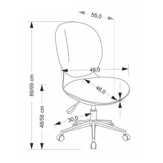 Detská stolička ORION, čierna/sivá