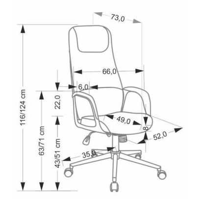 Kancelárska stolička RAZOR, čierna/béžová 2