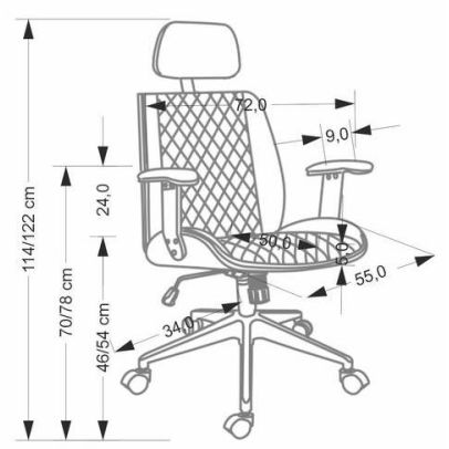 Kancelárska stolička TIMBER, orech/béžová 2