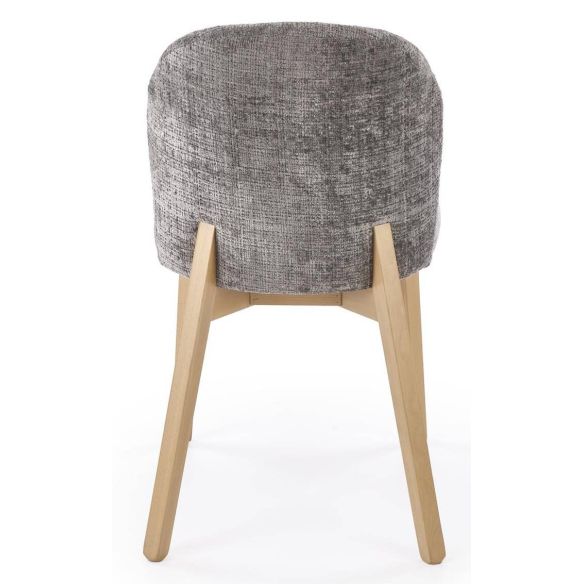 Jedálenská stolička BASSO, dub natural/sivá cremona 96