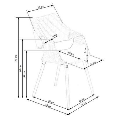 Jedálenská stolička K-396, orech/béžová 2