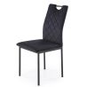 Jedálenská stolička K-577, čierna/čierna velvet 66