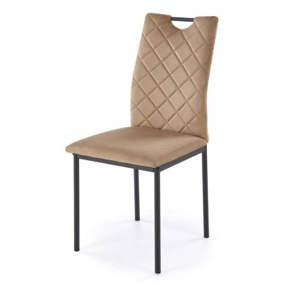 Jedálenská stolička K-577, čierna/béžová velvet 11 2