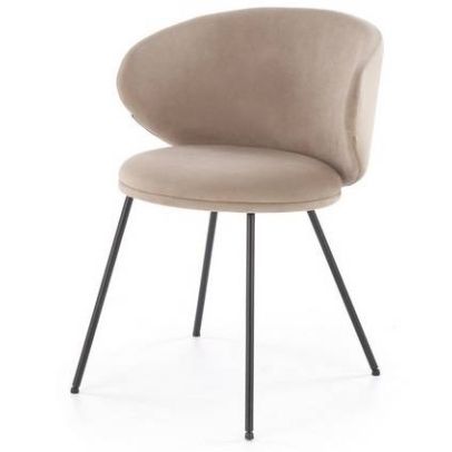 Jedálenská stolička K-587, čierna/béžová velvet mavel 38 2