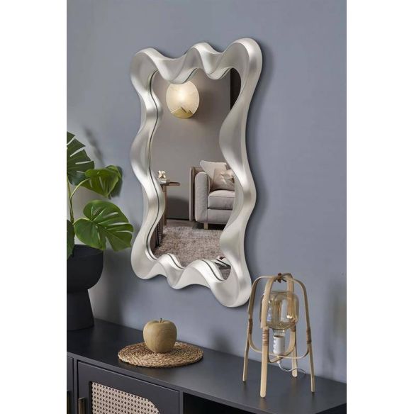 Zrkadlo DECO, strieborná