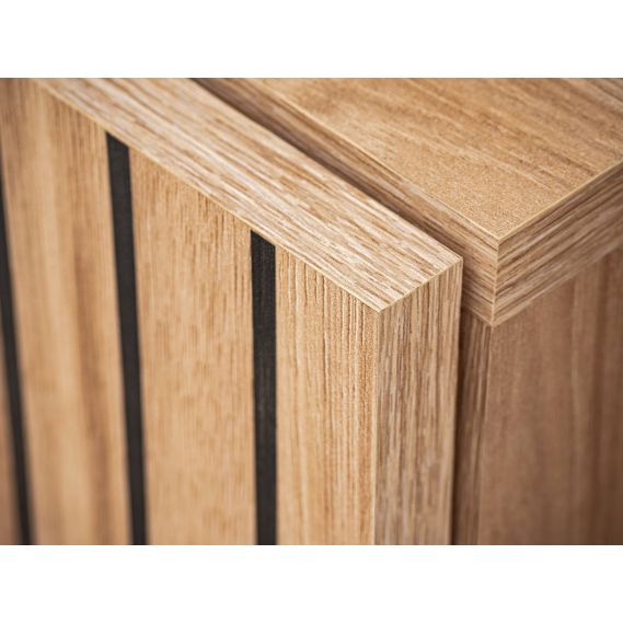 Obývačka LIAM, dub hickory jackson/čierny mat